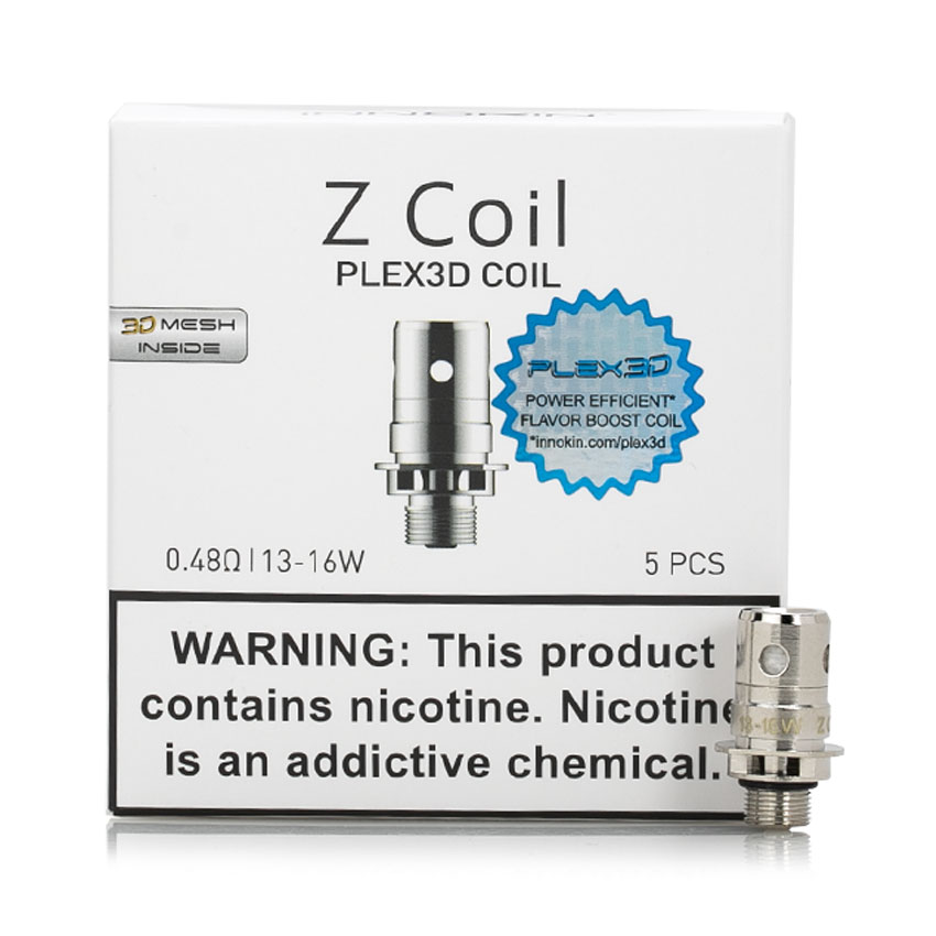 Innokin Zenith Plexus Z Replacement Coils for Zenith Tank/Zenith Pro Tank/Z-blip/ Kroma-Z/Zlide/Go Z Tank/Zenith II Tank/GO Z+ Tank/Coolfire Z50/Z60/Z80 Kit (5pcs/pack)
