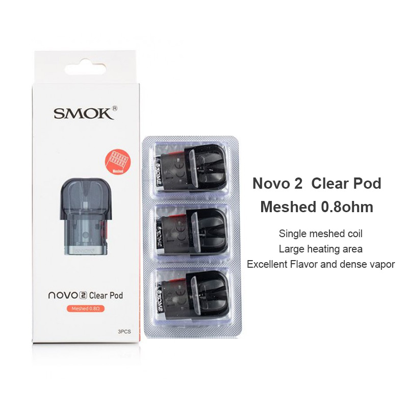 SMOK Novo 2 Pod Cartridge for SMOK Novo, Novo 2, Novo 2s, Novo 3 Kit, Novo 2x, Propod GT Kit, Novo Master Kit, Novo Master Box Kit 2ml (3pcs/pack)